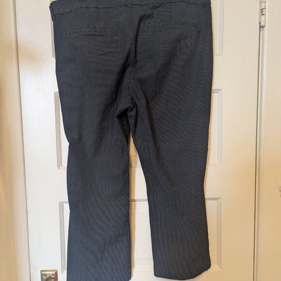 Old Navy Pixie Cropped Pants Black with White polka dots Size 18 - Picture 6 of 6